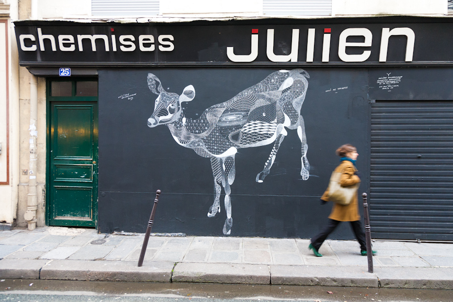 Grafs, pochoirs et affiches sur les murs de Paris