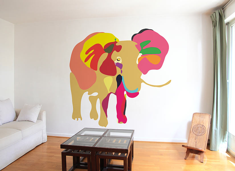 Papier peint Eléphant 2