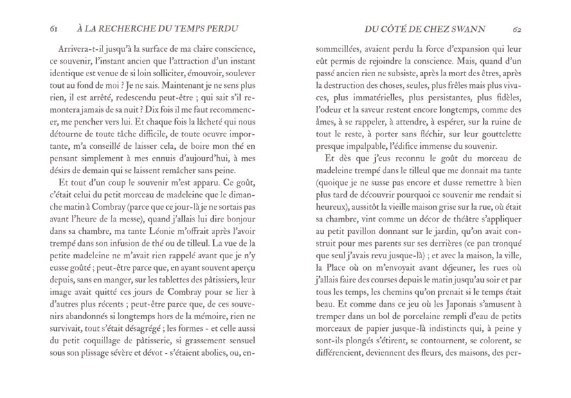 Papier peint Madeleine de Proust Panoramique