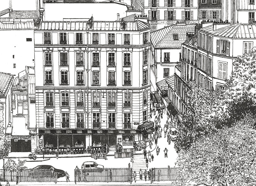 Papier peint Montmartre BIG Panoramique