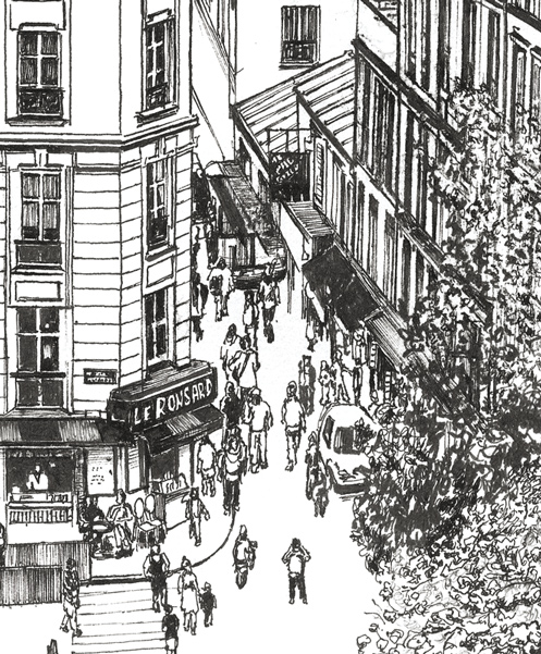 Papier peint Montmartre Deco
