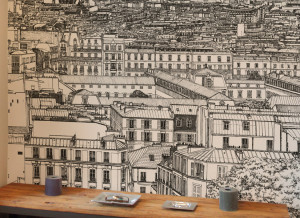 Papier peint Montmartre Centre Medium