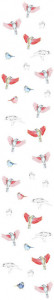 Papier peint Les Oiseaux de Pierrot en couleur Deco